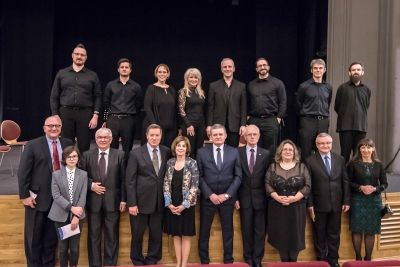 Członkowie Zespołu Instrument&oacute;w Dętych Orkiestry Filharmonicznej